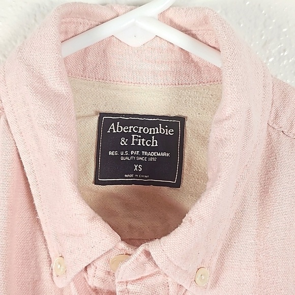 Abercrombie & Fitch XS Youth Pink Front Pocket Long Sleeve - Picture 3 of 7